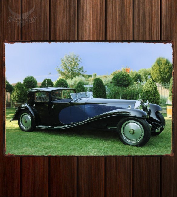 Металлическая табличка Bugatti Type 41 Coupe de Ville